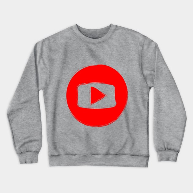 youtube logo Crewneck Sweatshirt by M_Mary